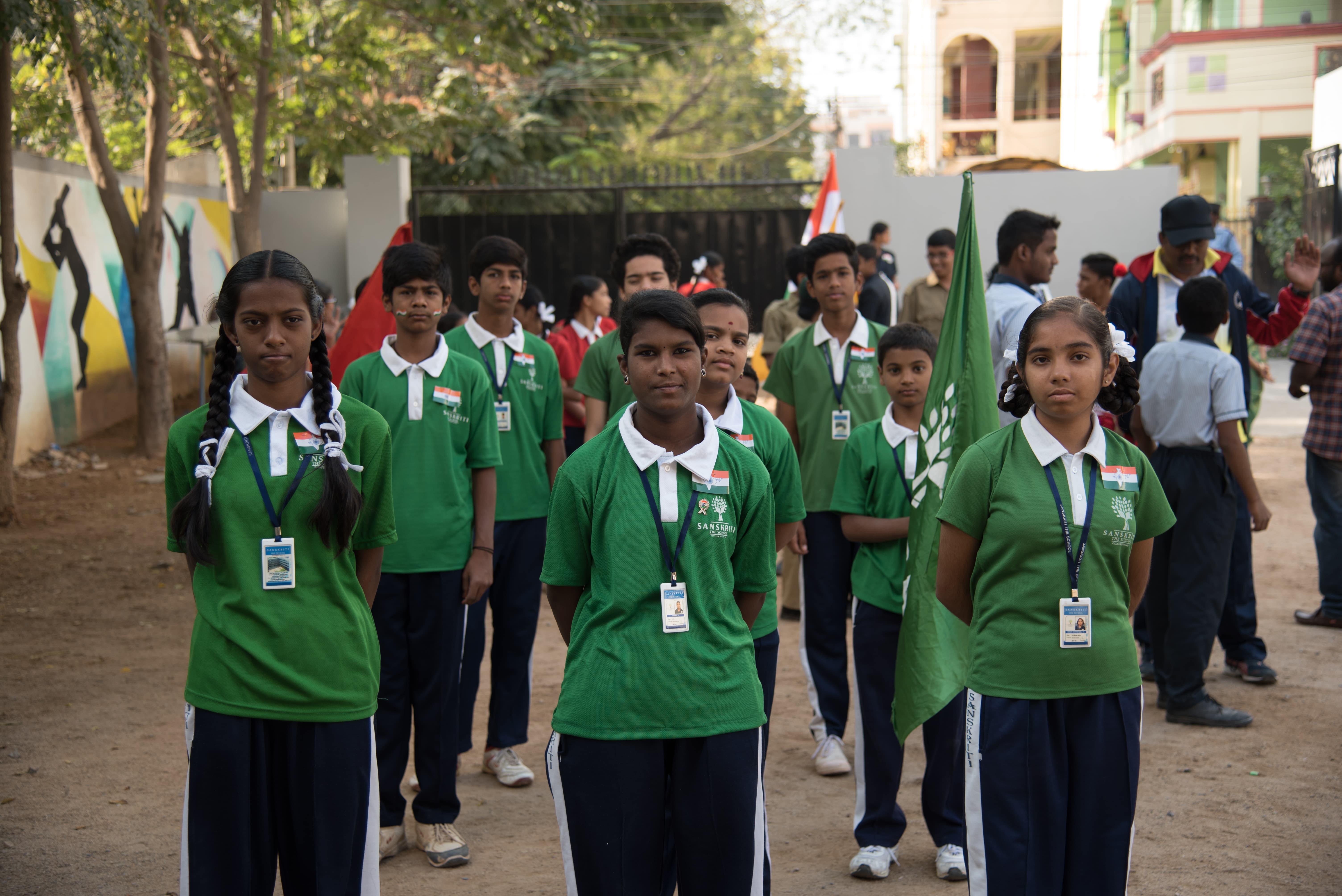 Students wear uniform