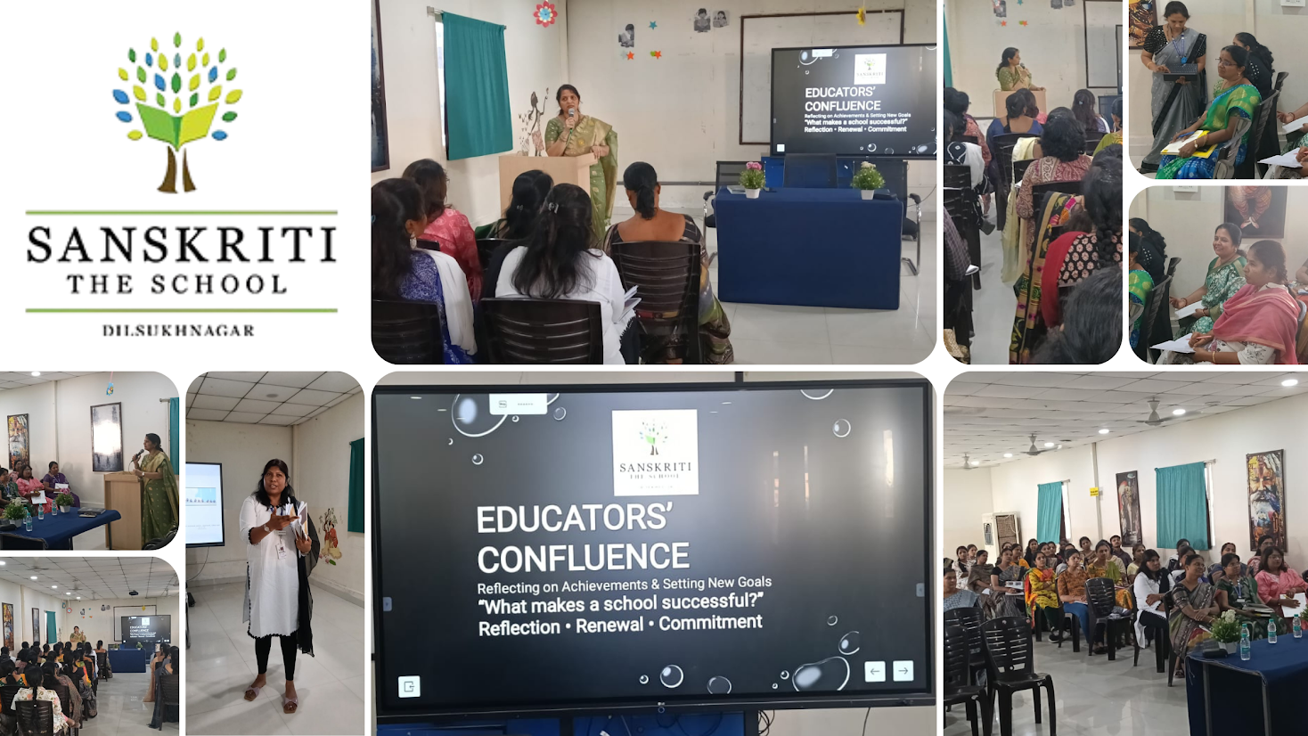 Educators' Confluence session at Sanskriti The School, faculty training moment 1